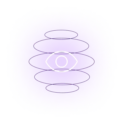 Vasta's engaging Shopify homepage building, featuring a purple spiral with an eye symbol for an optimal eCommerce customer journey.