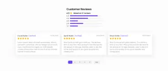 Screenshot of Vasta's Shopify eCommerce customer review section, fostering trust and transparency.
