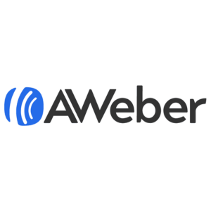 AWeber logo, an email marketing platform essential for small business growth in the Shopify ecosystem.