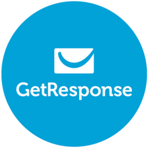 GetResponse logo, a versatile tool for email marketing and campaign management, supporting online sales growth.
